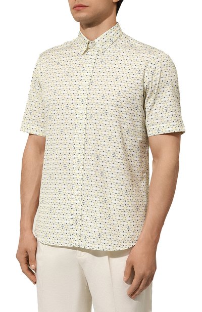 Хлопковая рубашка ZILLI, арт. LINAM5M010003250Q, фото 3