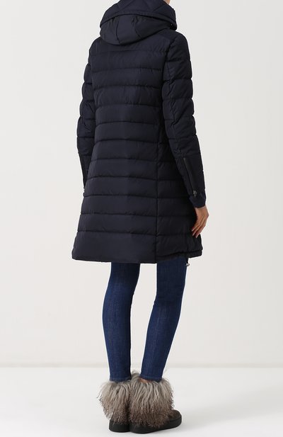 Стеганый пуховик с косой молнией и капюшоном MONCLER, арт. C2-093-49315-85-54155, фото 3
