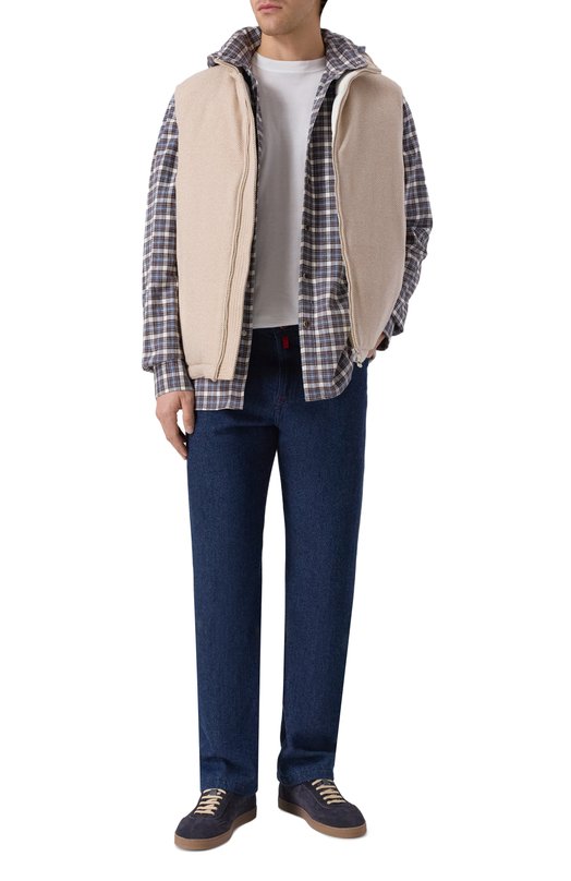 Хлопковая рубашка Kiton UMCMARH0825907 Коричневый  UMCMARH0825907 Фото 2