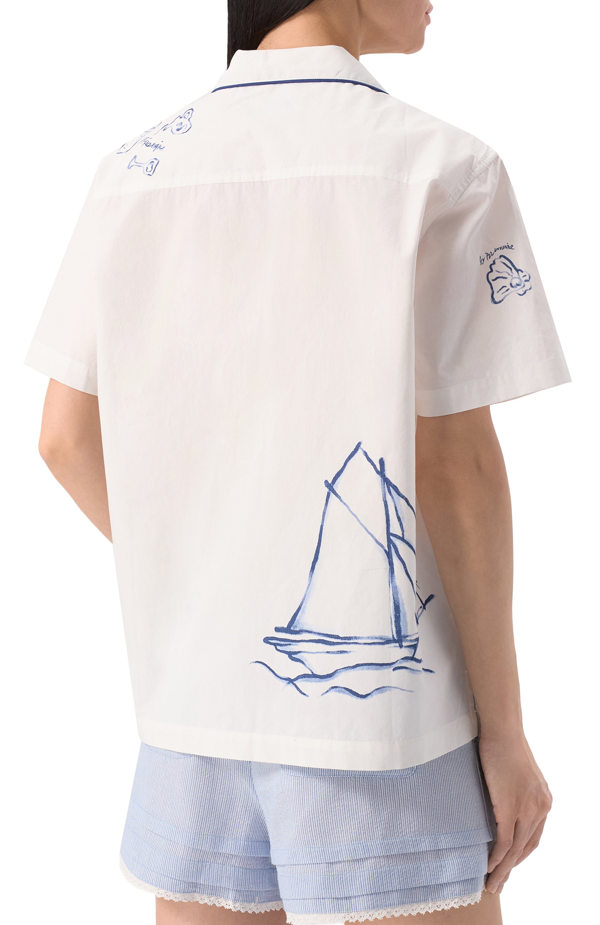 Хлопковая рубашка DUNST, арт. UDSH5B129B2, фото 4