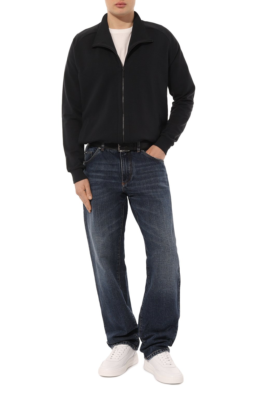 Хлопковая толстовка HANRO черного цвета по цене 28990 руб., арт. 075944, фото 2 Хлопковая толстовка HANRO, арт. 075944, фото 2