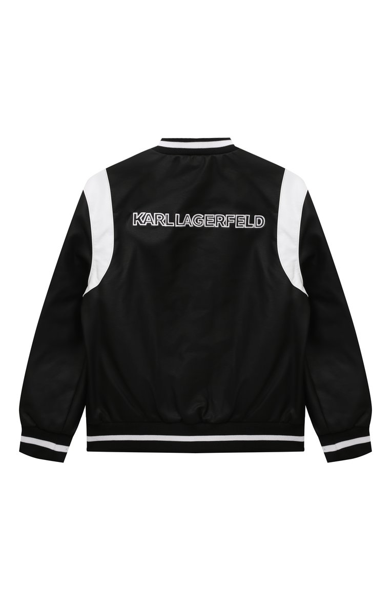 Бомбер из экокожи KARL LAGERFELD KIDS, арт. Z30040, фото 1