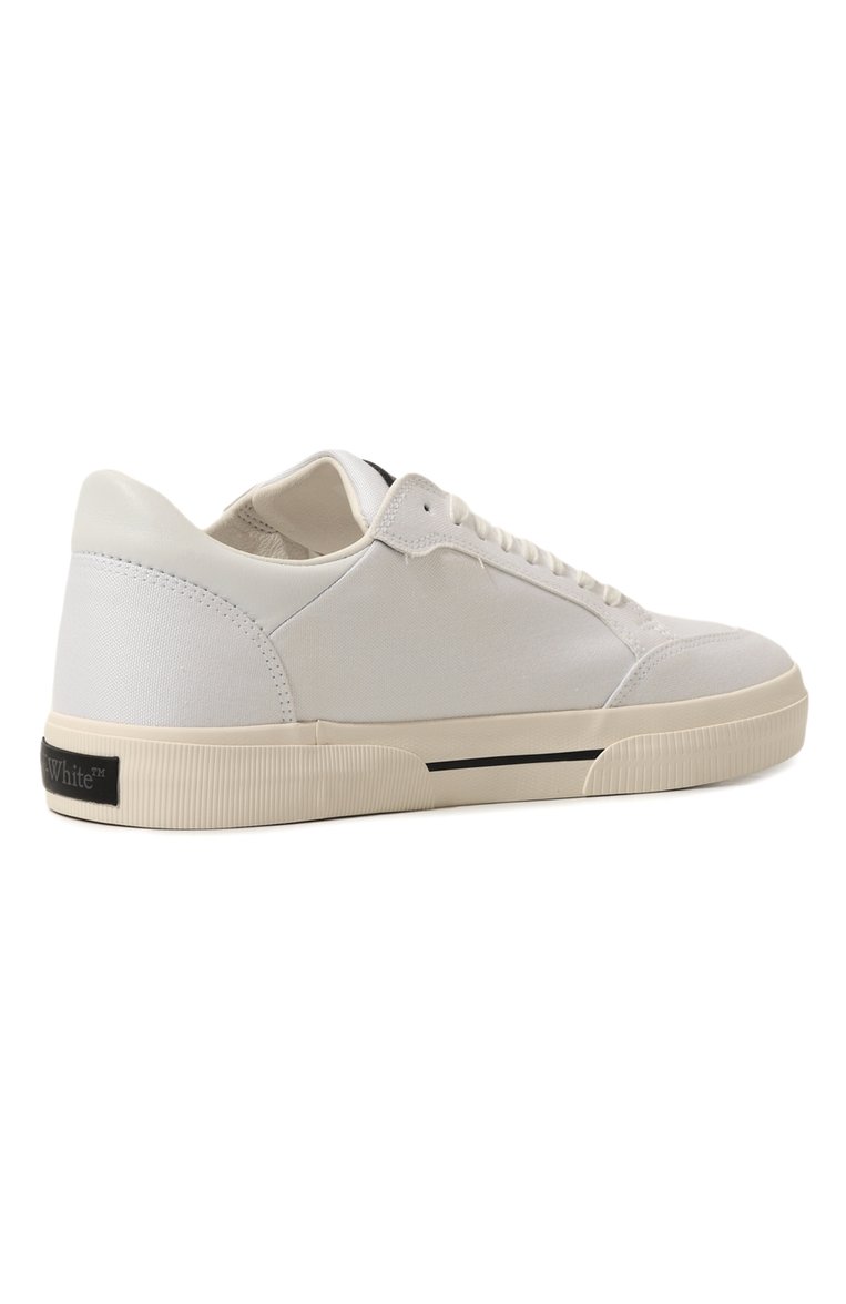 Мужские текстильные кеды new vulcanized OFF-WHITE белого цвета, арт. 0MIA293C99FAB001 | Фото 5 (Драгоценные камни: Проставлено; Материал внутренний: Текстиль; Материал внешний: Текстиль; Материал сплава: Проставлено; Подошва: Массивная; Стили: Классический; Материал утеплителя: Без утеплителя)