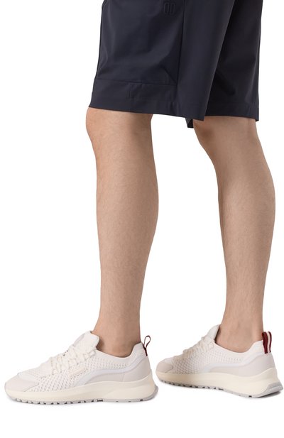 Комбинированные кроссовки outline BALLY белого цвета по цене 65850 руб., арт. MSK09W/TE036, фото 3 Комбинированные кроссовки outline BALLY, арт. MSK09W/TE036, фото 3