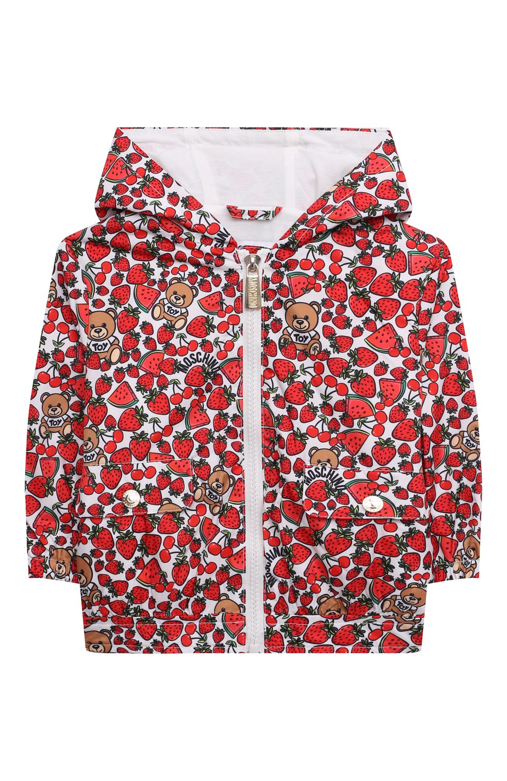 Ветровка MOSCHINO красного цвета по цене 33800 руб., арт. MDS025/L3B50, фото 1 Ветровка MOSCHINO, арт. MDS025/L3B50, фото 1