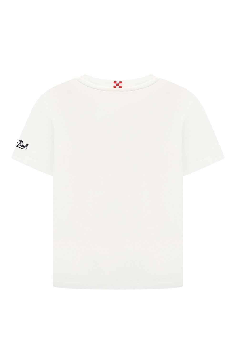 Хлопковая футболка MC2 SAINT BARTH белого цвета по цене 8820 руб., арт. STBK/TSHIRT B0Y/05440D, фото 2 Хлопковая футболка MC2 SAINT BARTH, арт. STBK/TSHIRT B0Y/05440D, фото 2