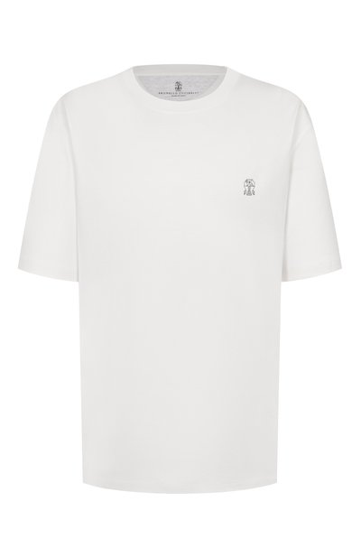 Мужская хлопковая футболка BRUNELLO CUCINELLI, арт. M0B138440