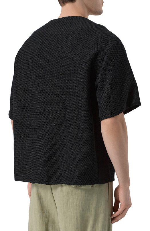 Хлопковая футболка Jil Sander J22GC0199/J20258 Чёрный  J22GC0199/J20258 Фото 4