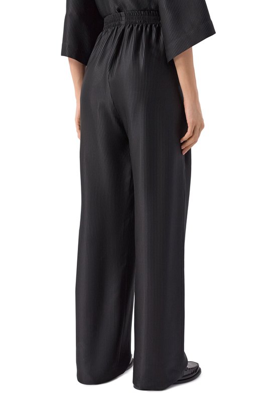 Шелковые брюки Petar Petrov S26TP6 Чёрный  S26TP6 Фото 4