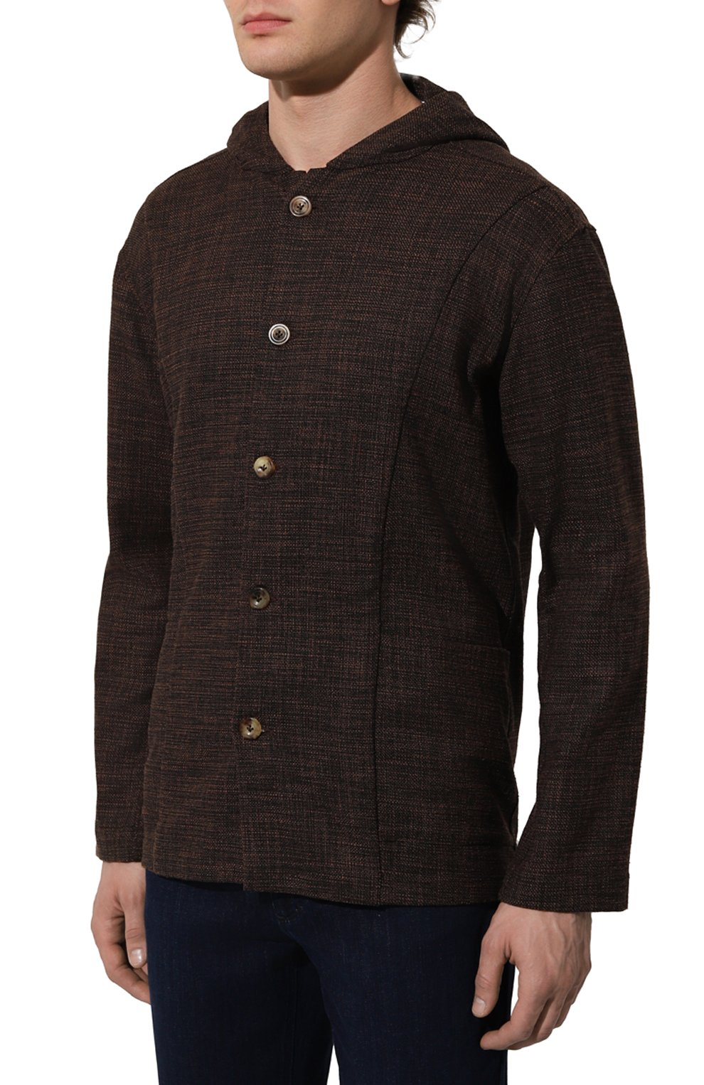 Куртка-рубашка из шерсти и шелка KITON, арт. UMCLUCAK0643C, фото 3