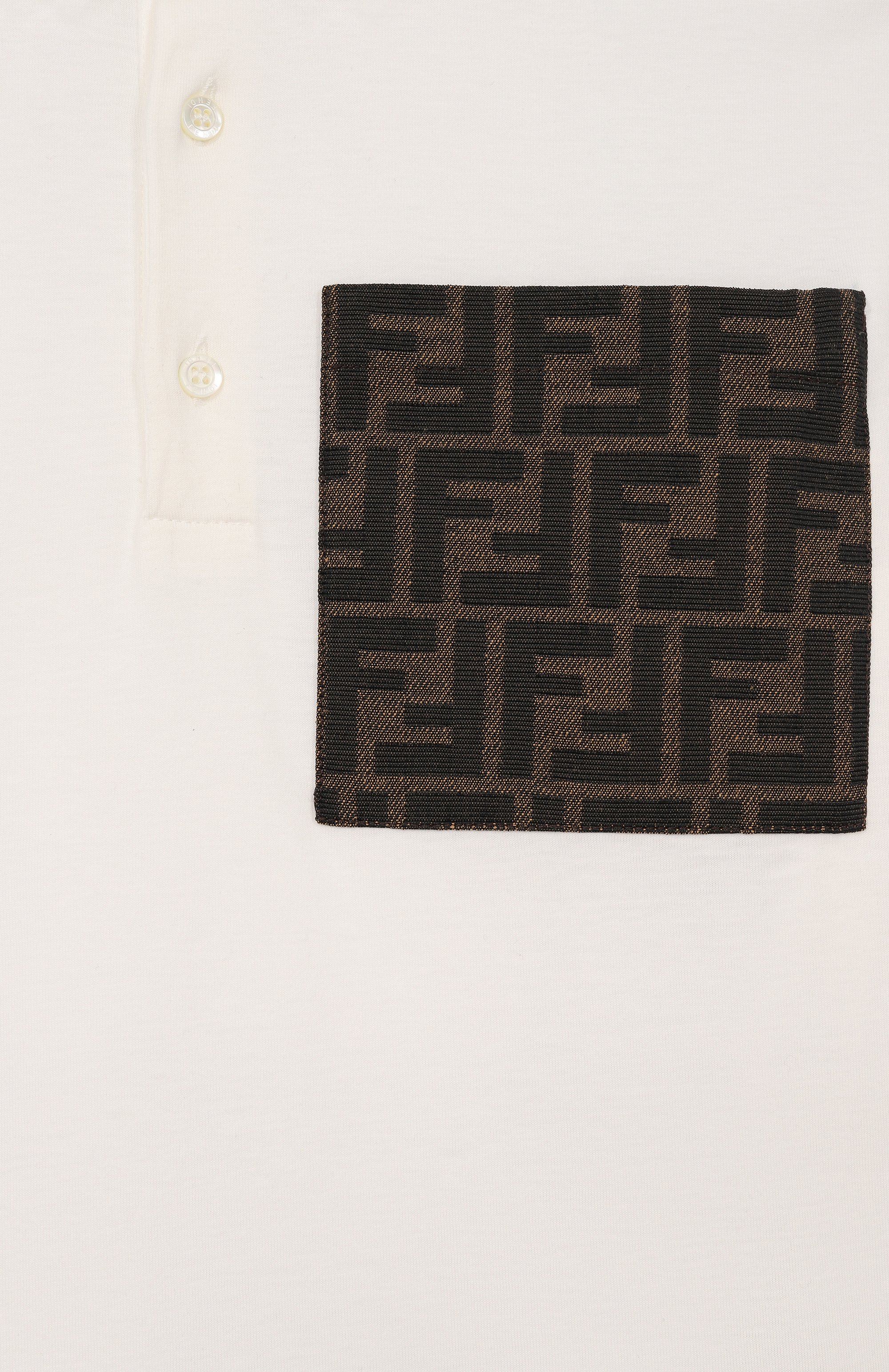 Хлопковое поло FENDI, арт. JMI475/7AJ_001, фото 3