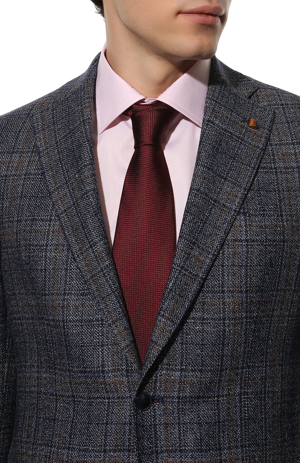 Шелковый галстук ZEGNA бордового цвета по цене 19950 руб., арт. Z3D00T/1XW, фото 2 Шелковый галстук ZEGNA, арт. Z3D00T/1XW, фото 2