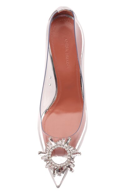 Комбинированные туфли begum glass AMINA MUADDI, арт. BEGUM GLASS PUMP/PVC/TRANSPARENT, фото 4