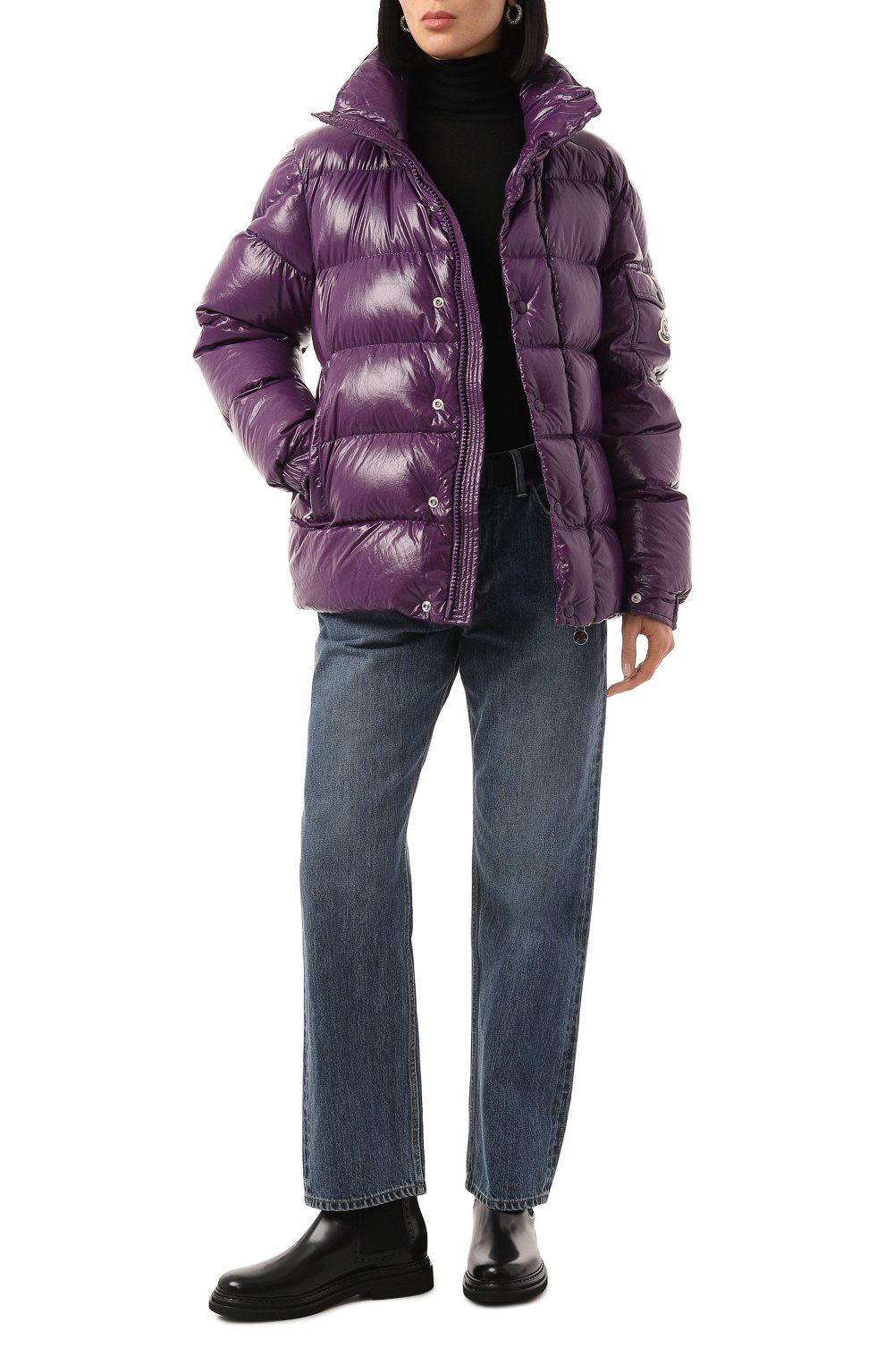 Пуховик maya 70 MONCLER фиолетового цвета по цене 154500 руб., арт. 1A001-53-5969T, фото 2 Пуховик maya 70 MONCLER, арт. 1A001-53-5969T, фото 2
