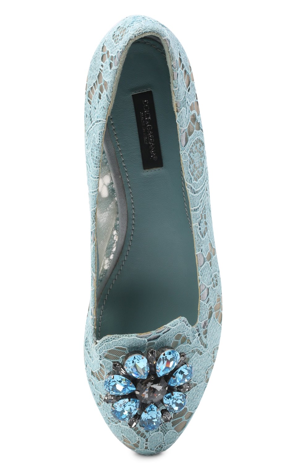 Текстильные лоферы rainbow lace DOLCE & GABBANA голубого цвета по цене 65950 руб., арт. 0112/CP0010/AL198, фото 4 Текстильные лоферы rainbow lace DOLCE & GABBANA, арт. 0112/CP0010/AL198, фото 4
