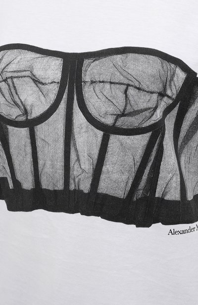 Хлопковая футболка ALEXANDER MCQUEEN, арт. 659740/QZAC5, фото 5