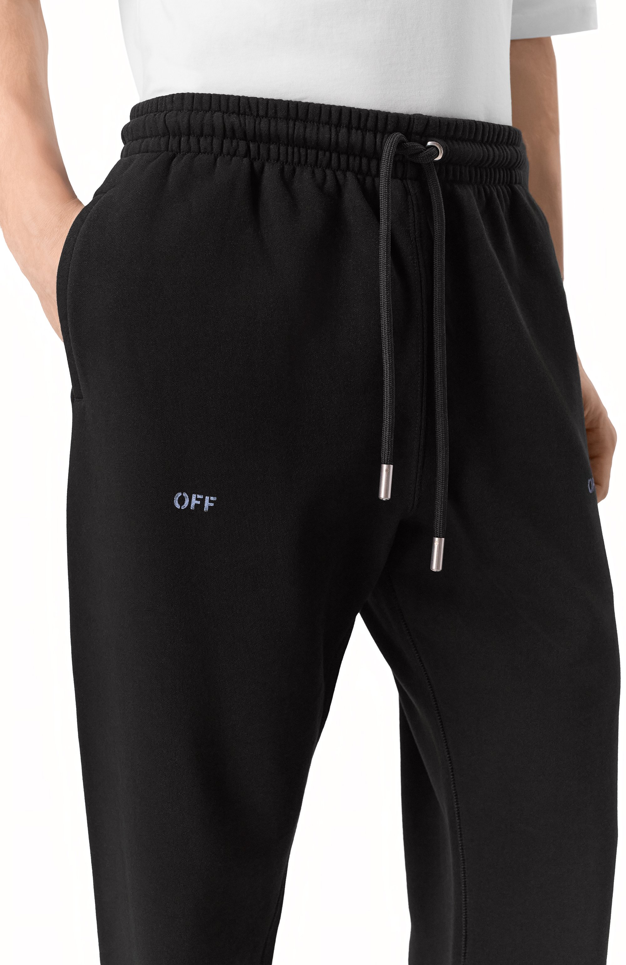 Хлопковые джоггеры OFF-WHITE, арт. 0MCH057F25FLE003, фото 5