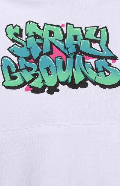 Хлопковое худи SPRAYGROUND, арт. SPY1397EWHT, фото 3