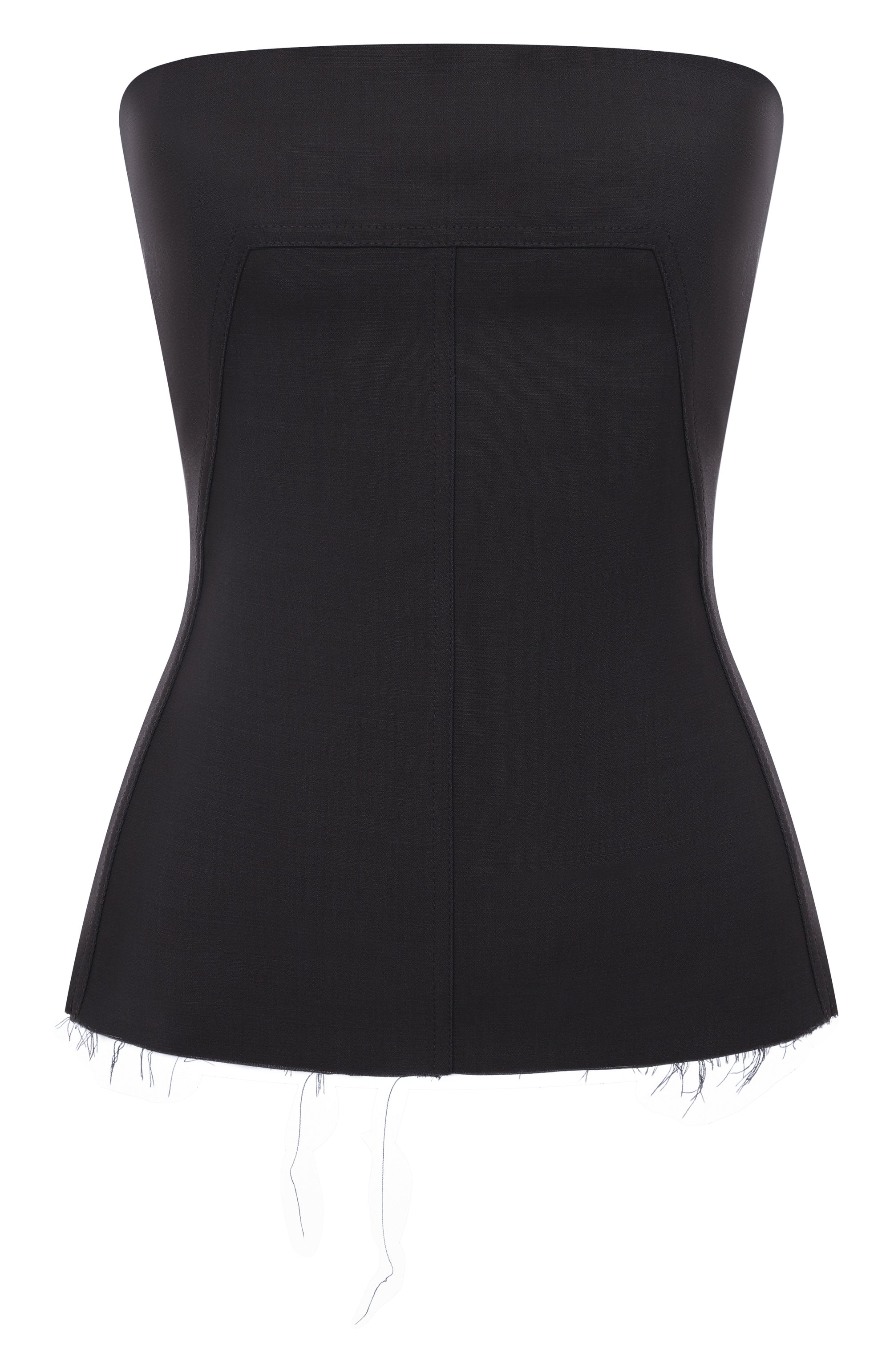 Шерстяной топ-корсет RICK OWENS, арт. RP02E4127/WST, фото 1