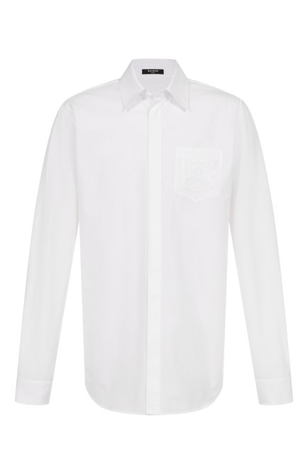Мужская хлопковая рубашка BALMAIN, арт. FH1HS480/CE48