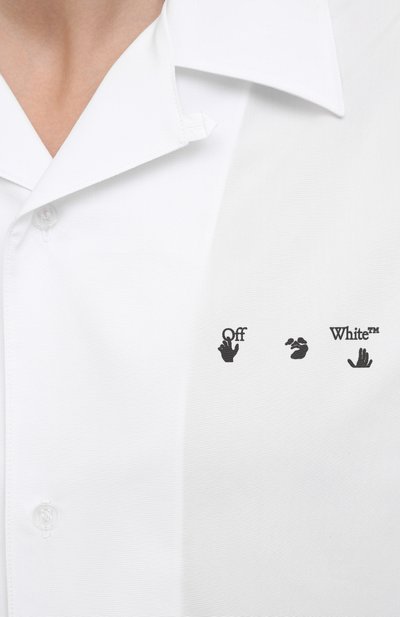Хлопковая рубашка OFF-WHITE, арт. 0MGA163S21FAB009, фото 5