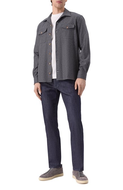 Мужская шерстяная куртка-рубашка BRUNELLO CUCINELLI, арт. M038P0710