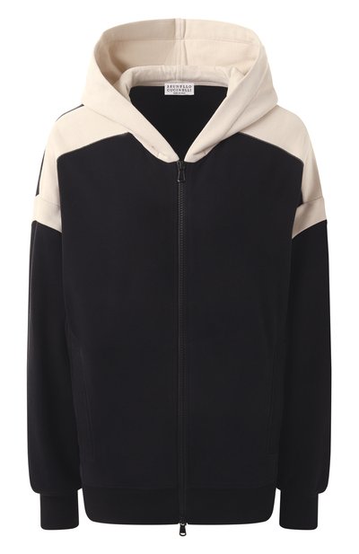 Женский хлопковая толстовка BRUNELLO CUCINELLI, арт. MN05NVE306