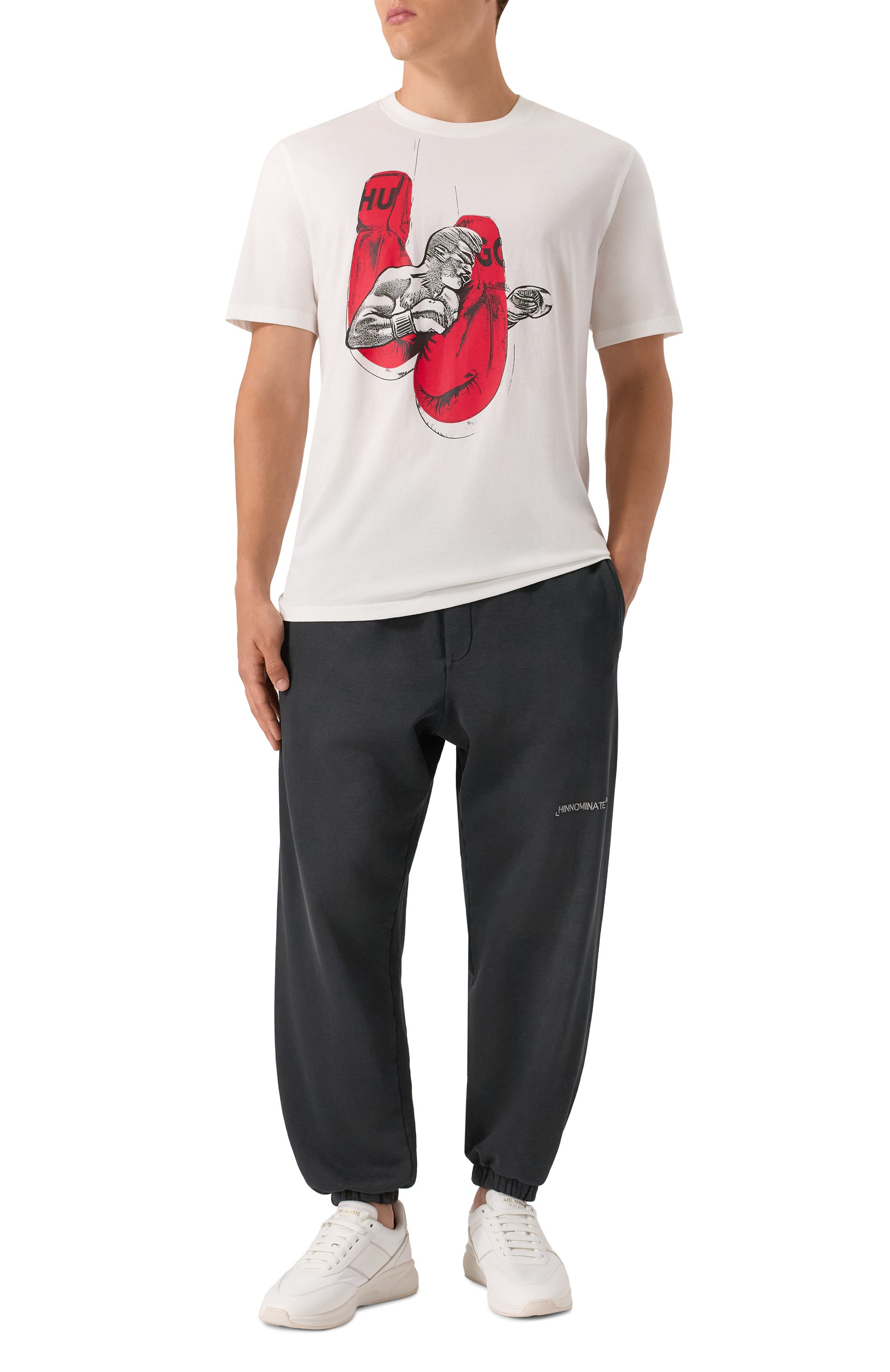 Хлопковая футболка HUGO, арт. 50542560, фото 2