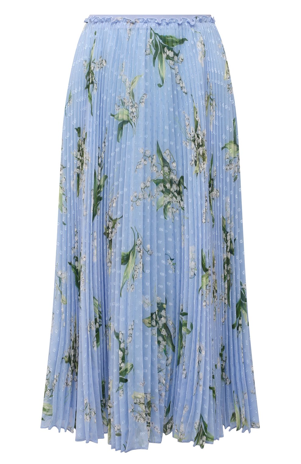 Плиссированная юбка REDVALENTINO голубого цвета по цене 68150 руб., арт. VR3RAC20/5LV, фото 1 Плиссированная юбка REDVALENTINO, арт. VR3RAC20/5LV, фото 1