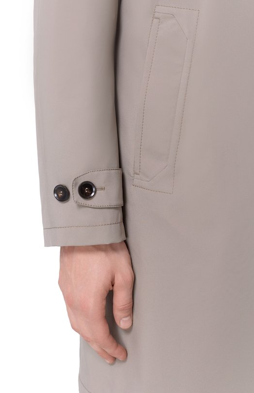 Утепленный плащ Brioni S0RW0L/PA906 Бежевый  S0RW0L/PA906 Фото 5