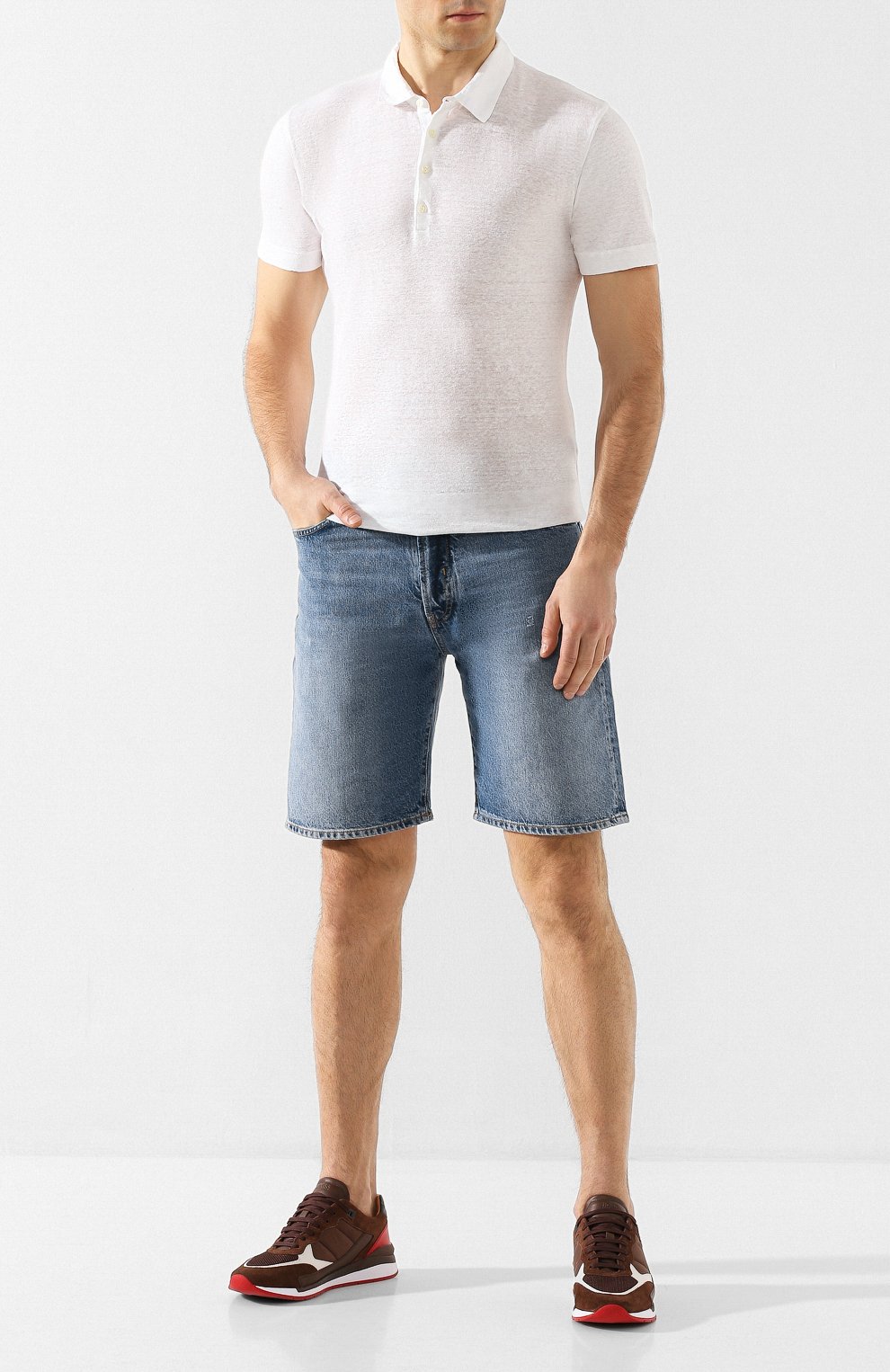 Комбинированные кроссовки BOSS, арт. 50428292, фото 2