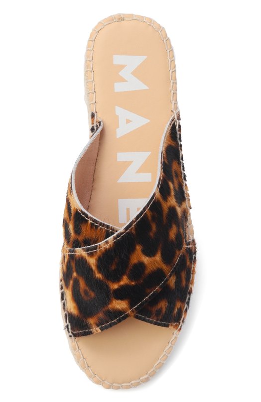 Кожаные шлепанцы Manebi D 6.2 DX/CALF HAIR Леопардовый  D 6.2 DX/CALF HAIR Фото 6