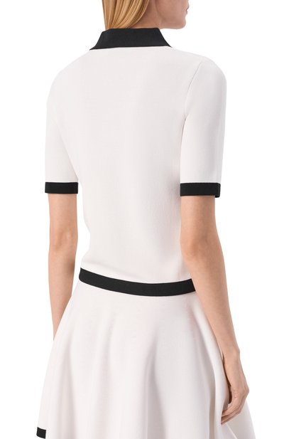 Поло из хлопка и вискозы NINA RICCI, арт. 26PMPU010/ML0596, фото 4