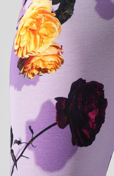 Легинсы с принтом DRIES VAN NOTEN фиолетового цвета по цене 19950 руб., арт. 192-11159-8618, фото 5 Легинсы с принтом DRIES VAN NOTEN, арт. 192-11159-8618, фото 5