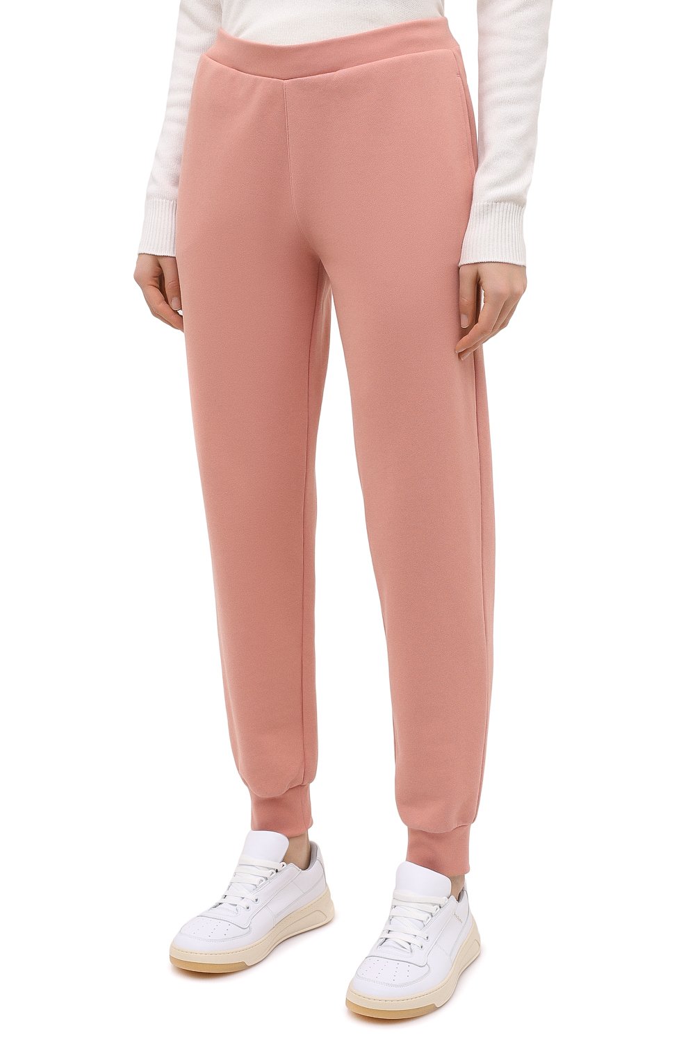 Хлопковые джоггеры EMPORIO ARMANI розового цвета по цене 14100 руб., арт. 163774/0A265, фото 3 Хлопковые джоггеры EMPORIO ARMANI, арт. 163774/0A265, фото 3