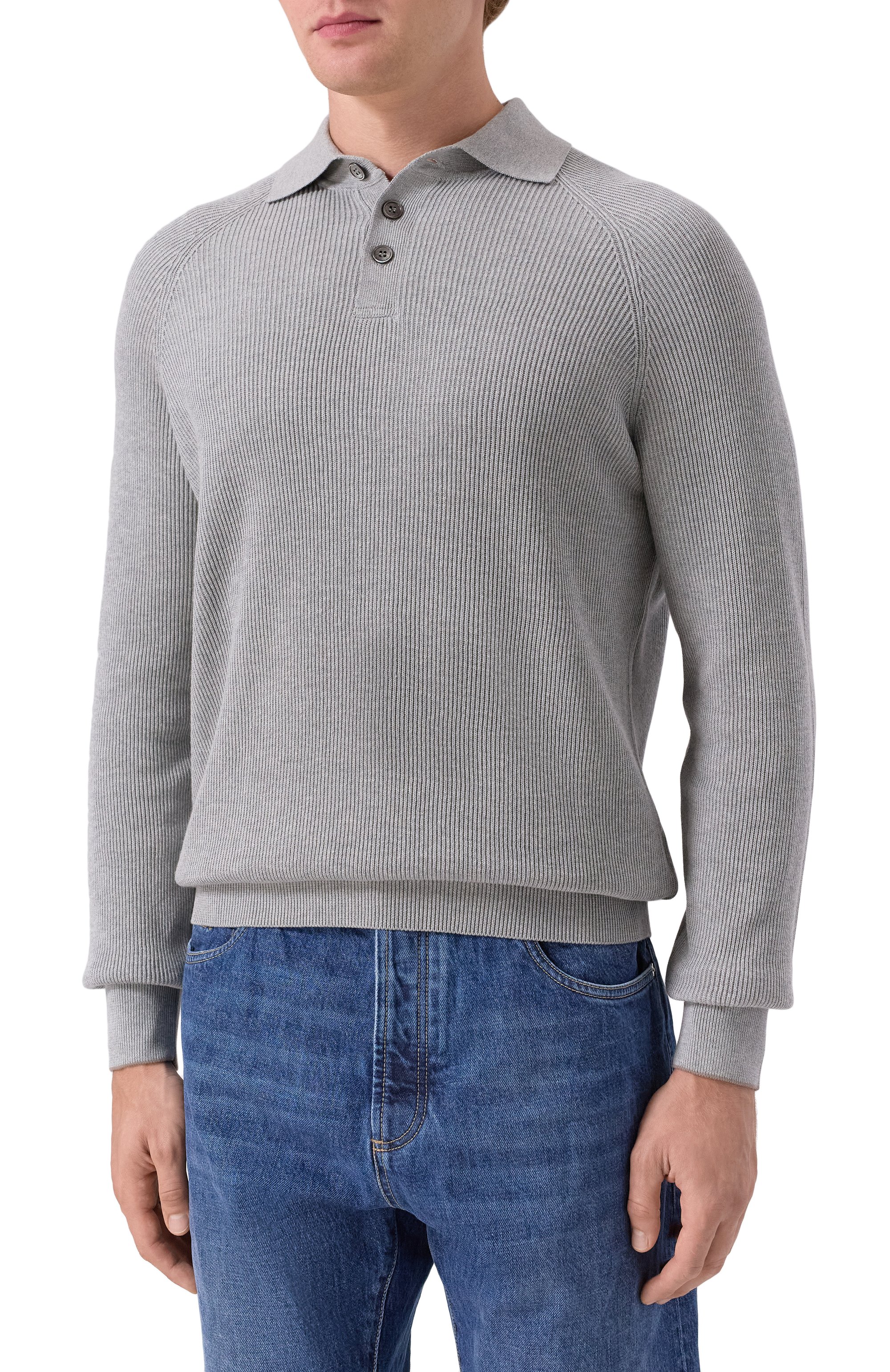 Хлопковое поло BRUNELLO CUCINELLI, арт. M29400105, фото 3