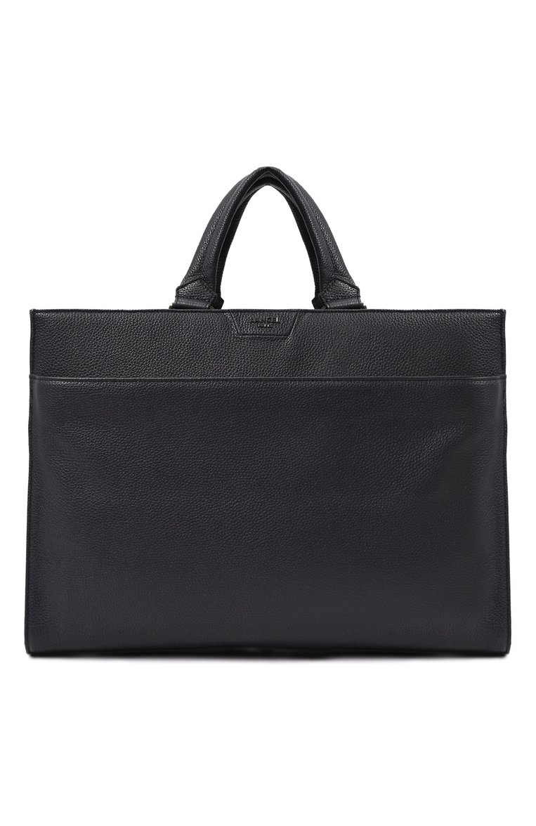 Мужская портфель come LANCEL темно-синего цвета, арт. A12874 | Фото 1 (Ремень/цепочка: На ремешке; Материал сплава: Проставлено; Драгоценные камни: Проставлено; Материал: Натуральная кожа; Размер: large; Сумки-технические: Портфели)