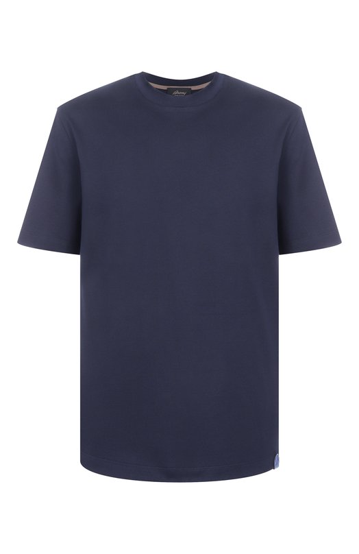 Хлопковая футболка Brioni UJSY0L/0D620 Синий UJSY0L/0D620
