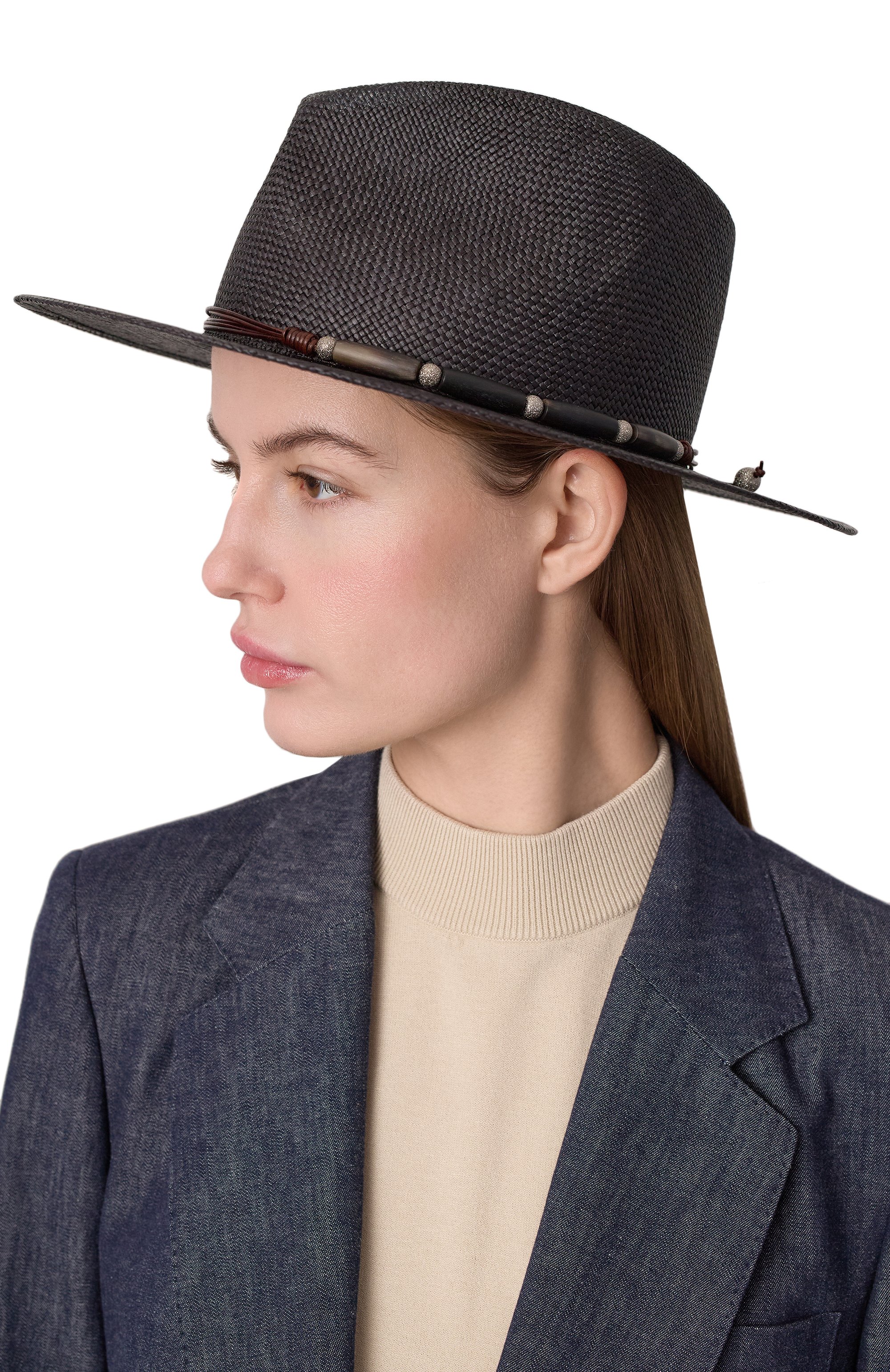 Соломенная шляпа BRUNELLO CUCINELLI, арт. MCAP91011, фото 2