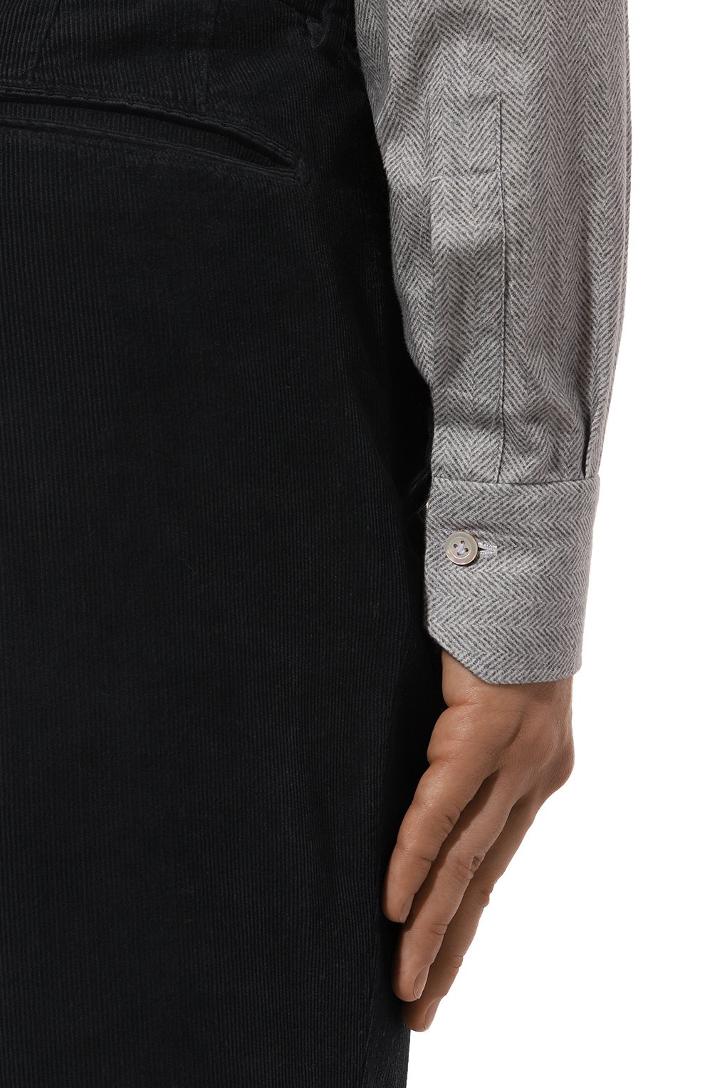 Хлопковая рубашка KITON, арт. UMCNERH0908602, фото 5