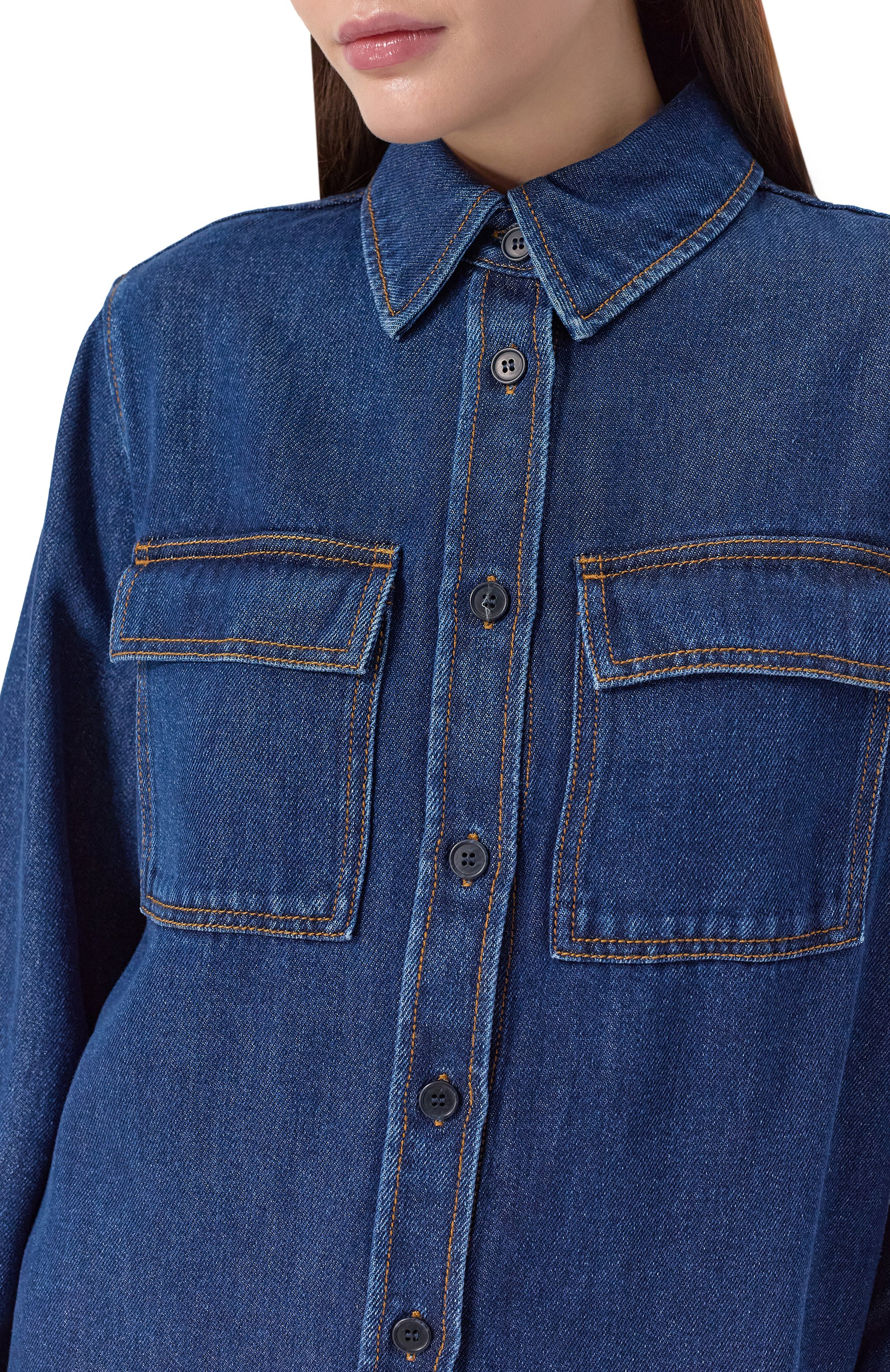 Джинсовая рубашка P.A.R.O.S.H., арт. J0Y25-D381256, фото 5