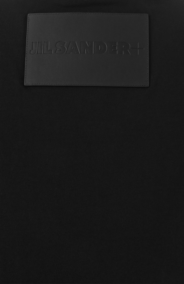 Мужская хлопковая футболка JIL SANDER черного цвета, арт. J47GC0153/J20103 | Фото 6 (Рукава: Короткие; Длина (для топов): Стандартные; Материал сплава: Проставлено; Драгоценные камни: Проставлено; Принт: Без принта; Стили: Минимализм; Материал внешний: Хлопок; Мужское Кросс-КТ: Футболка-одежда; Кросс-КТ: Джерси)