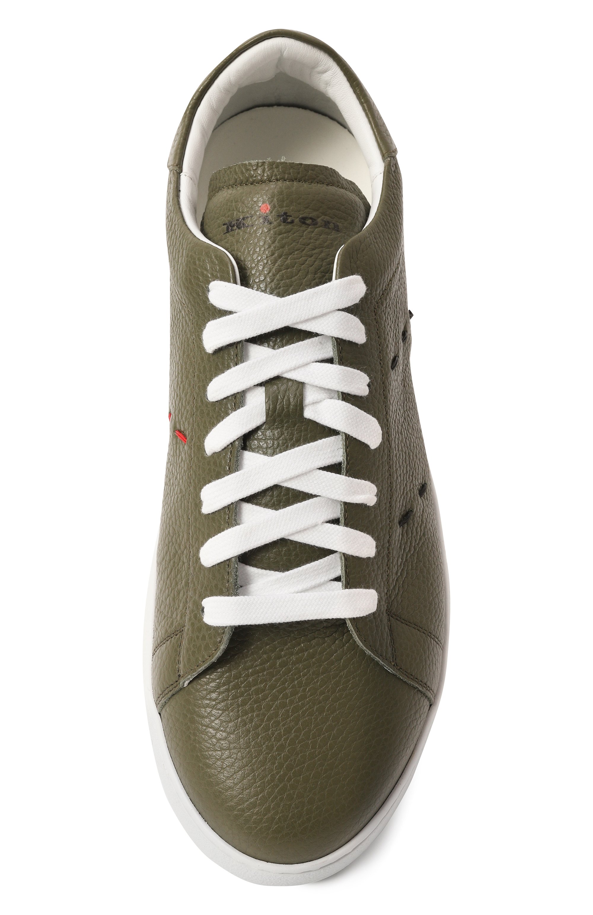 Кожаные кеды KITON, арт. USSA068N0114907, фото 6