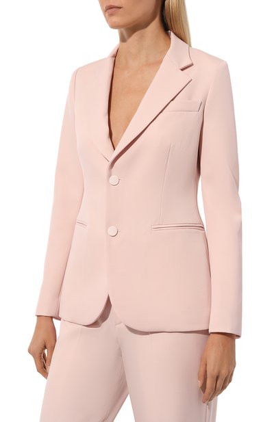 Шерстяной жакет SASUPHI светло-розового цвета по цене 186000 руб., арт. W24716, фото 3 Шерстяной жакет SASUPHI, арт. W24716, фото 3