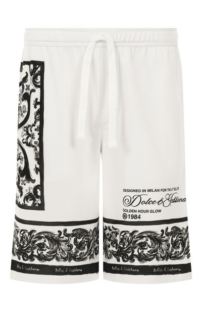 Мужские хлопковые шорты DOLCE & GABBANA, арт. GV37AT/II7HN