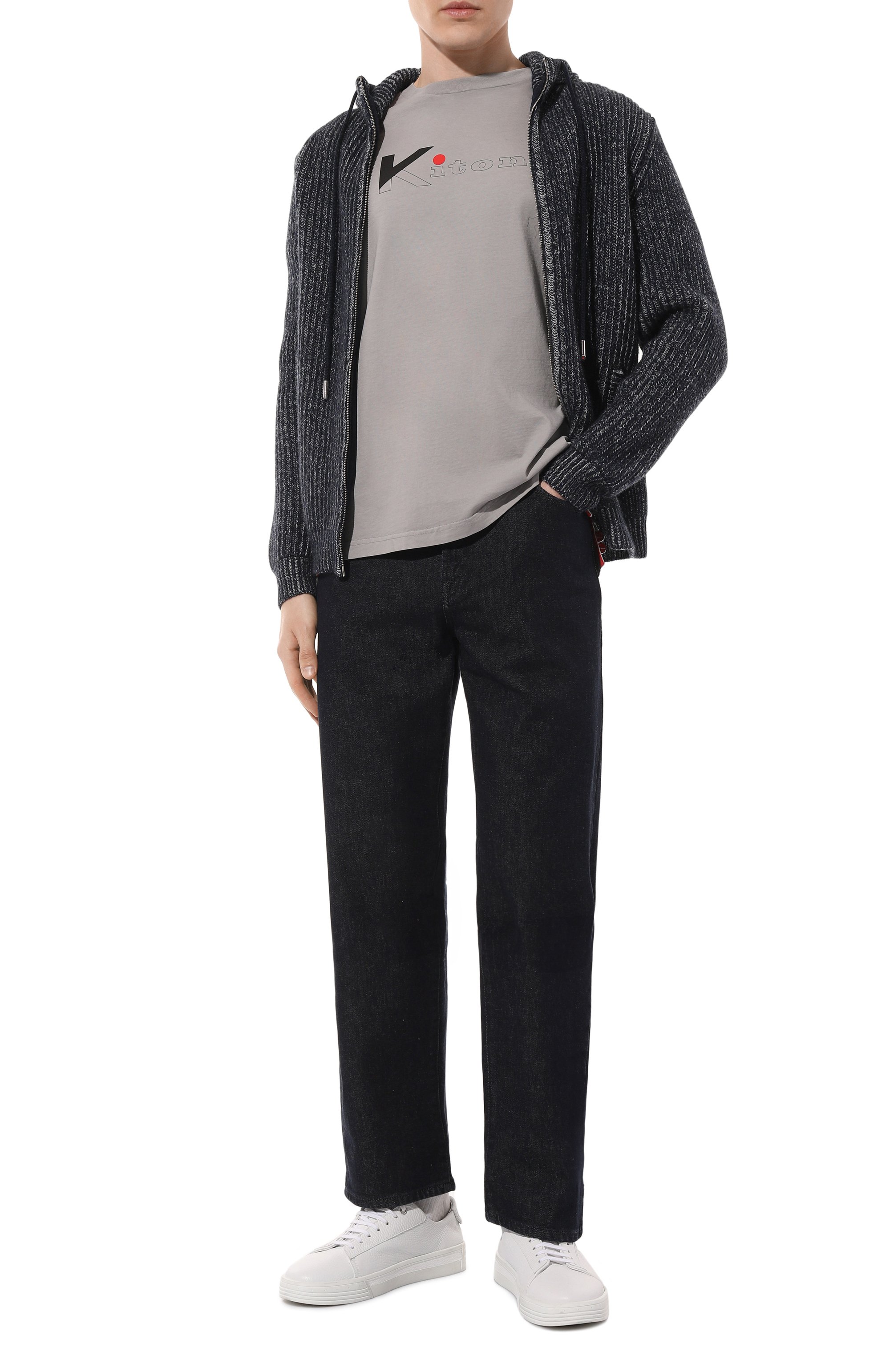 Хлопковая футболка KITON, арт. UMK041801, фото 2