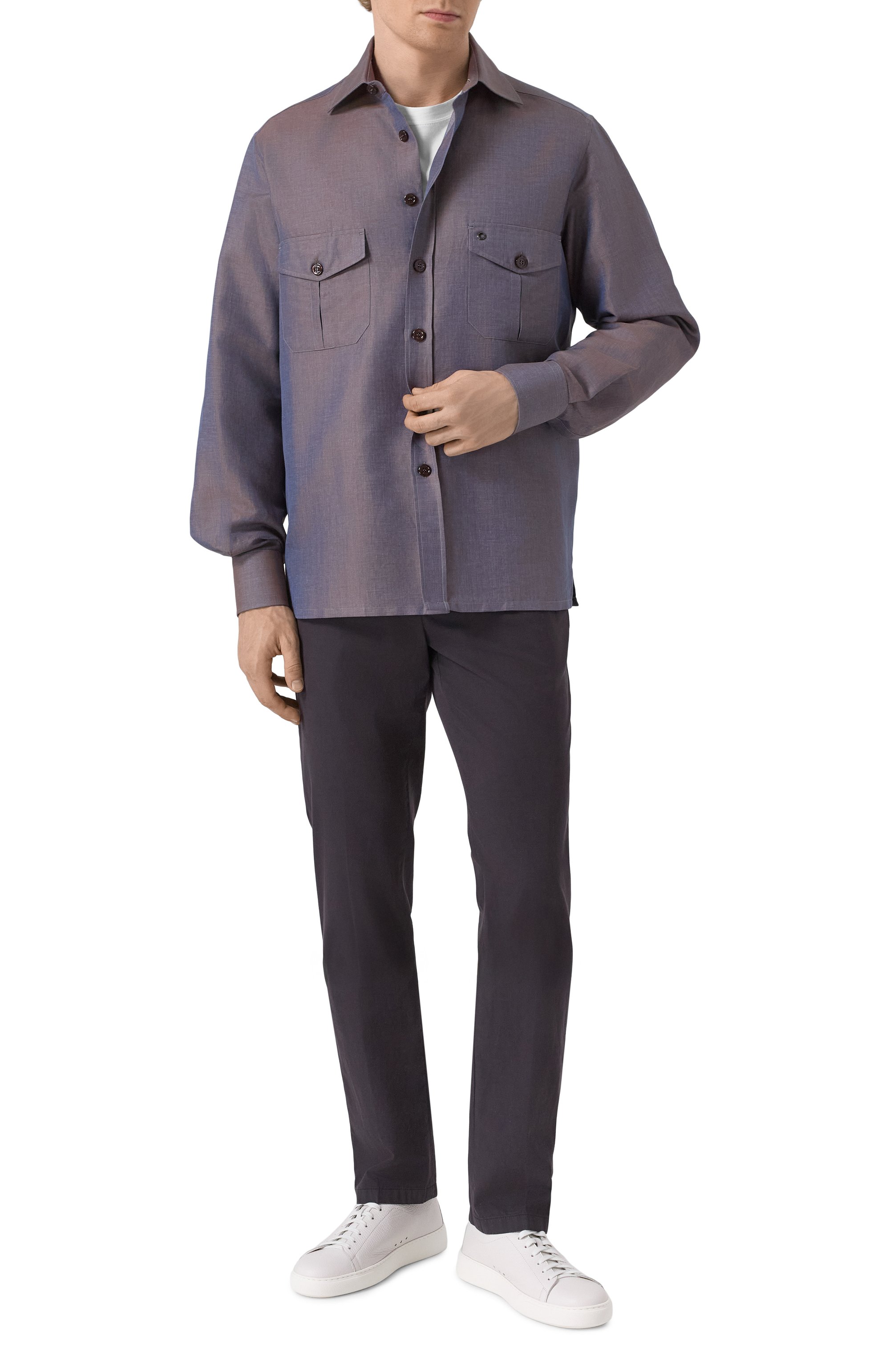 Рубашка из хлопка и льна STEFANO RICCI, арт. SP007711/R2952, фото 2