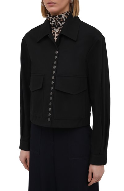 Хлопковый жакет DRIES VAN NOTEN черного цвета по цене 77200 руб., арт. 211-10514-2044, фото 3 Хлопковый жакет DRIES VAN NOTEN, арт. 211-10514-2044, фото 3