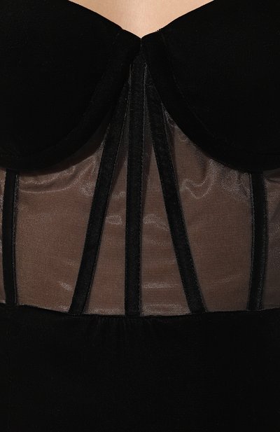 Платье из вискозы KAMILLA PURSHIE черного цвета по цене 200000 руб., арт. KP2024/13, фото 5 Платье из вискозы KAMILLA PURSHIE, арт. KP2024/13, фото 5