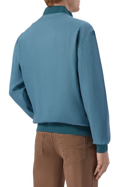 Льняной бомбер KITON, арт. UG0001H09690, фото 4